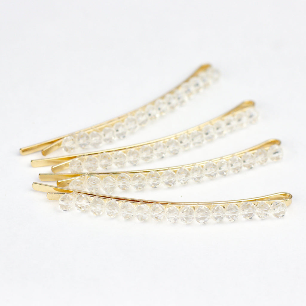 Clear Beaded Pins